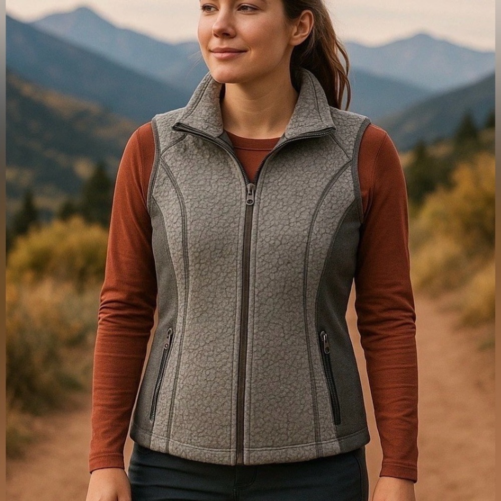 Kuhl - Women's "Kozet" Vest Wool Blend Sherpa Fleece - Outdoor/Gorpcore/Casual